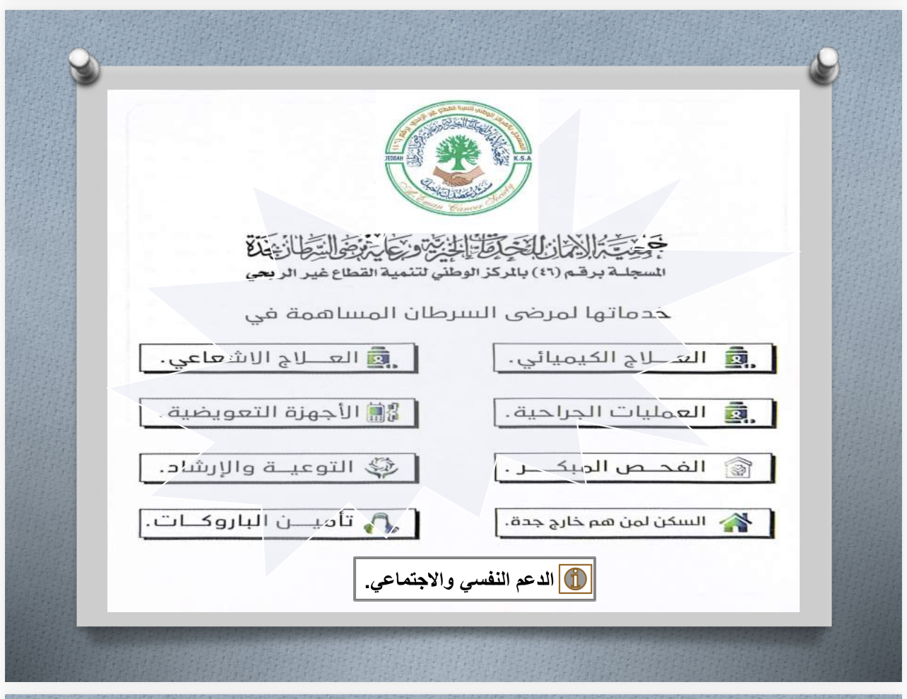 جمعية الايمان للخدمات الخيرية ورعاية مرضى السرطان